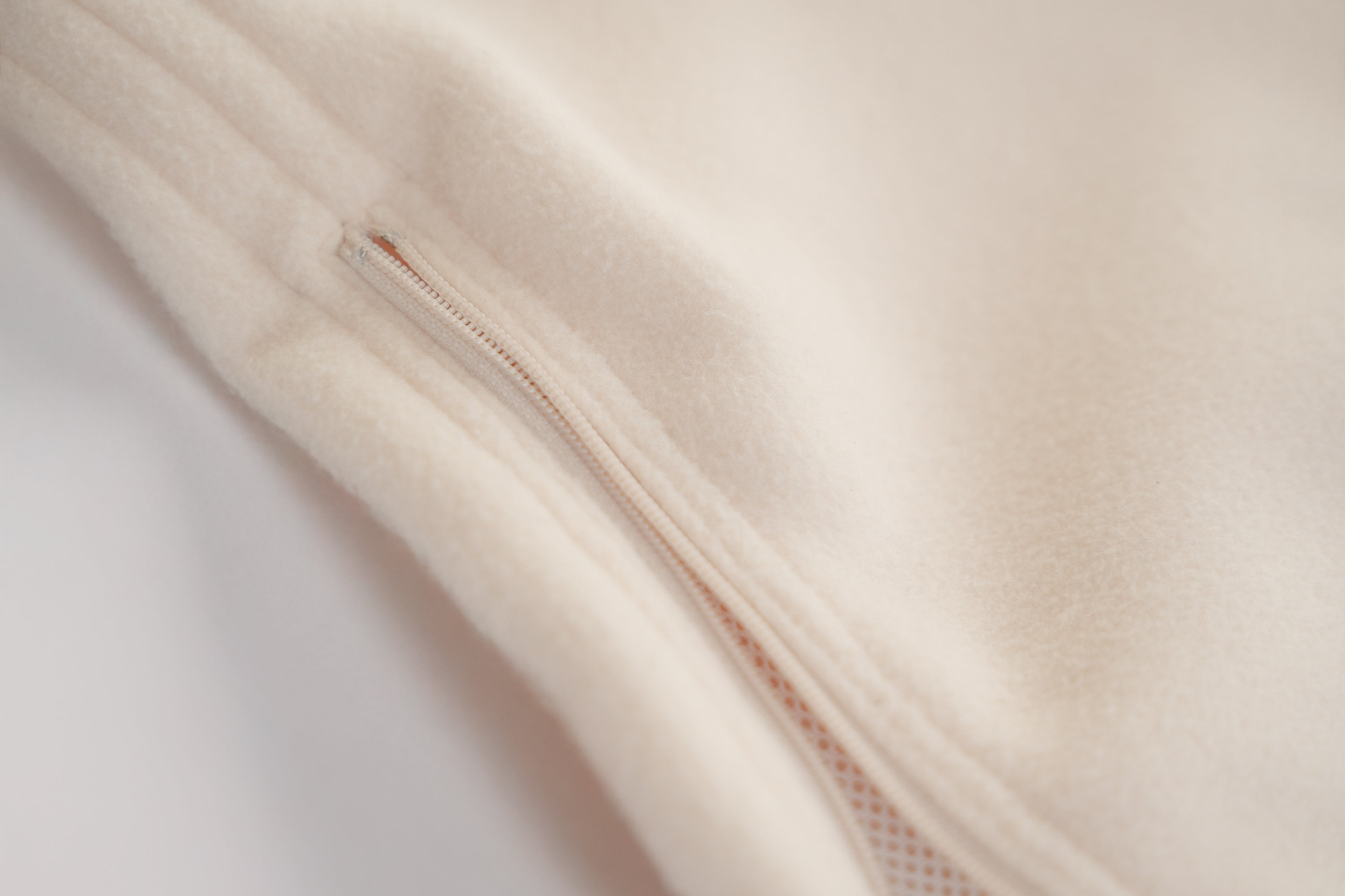 Side-Zip Fleece Pants - Off White