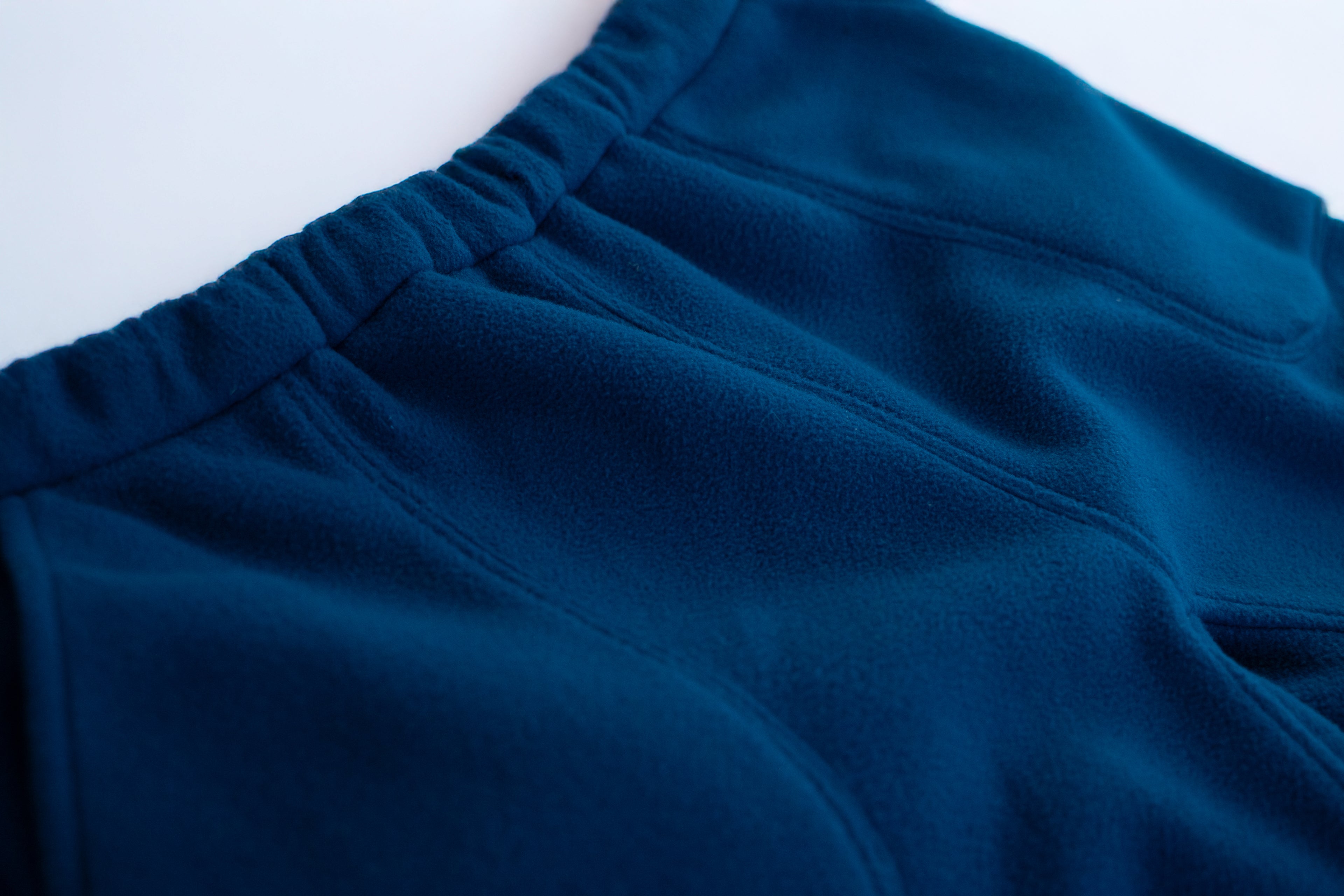 Side-Zip Fleece Pants - Ink Blue
