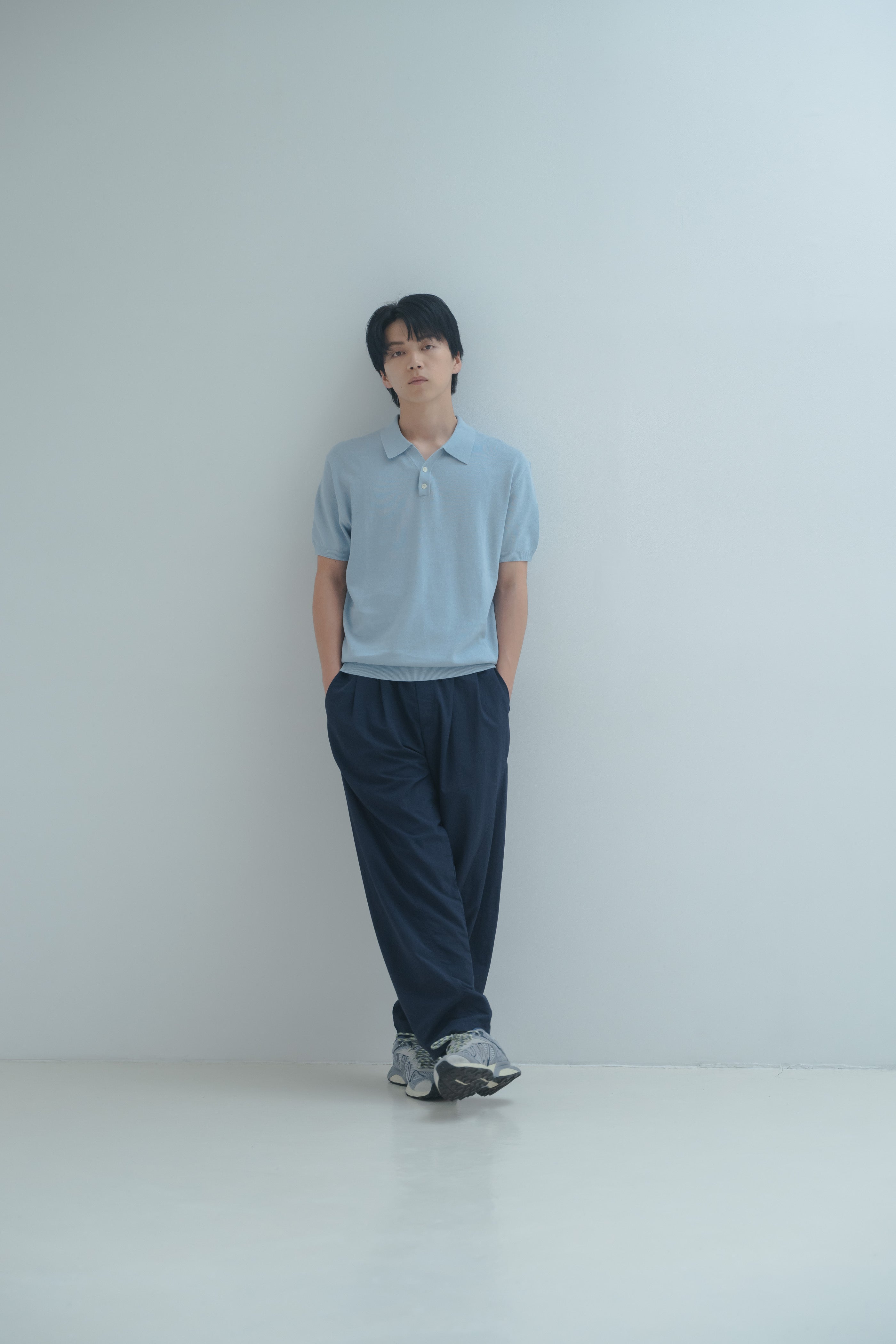 Nylon Easy Pants - Navy – Sanri studios