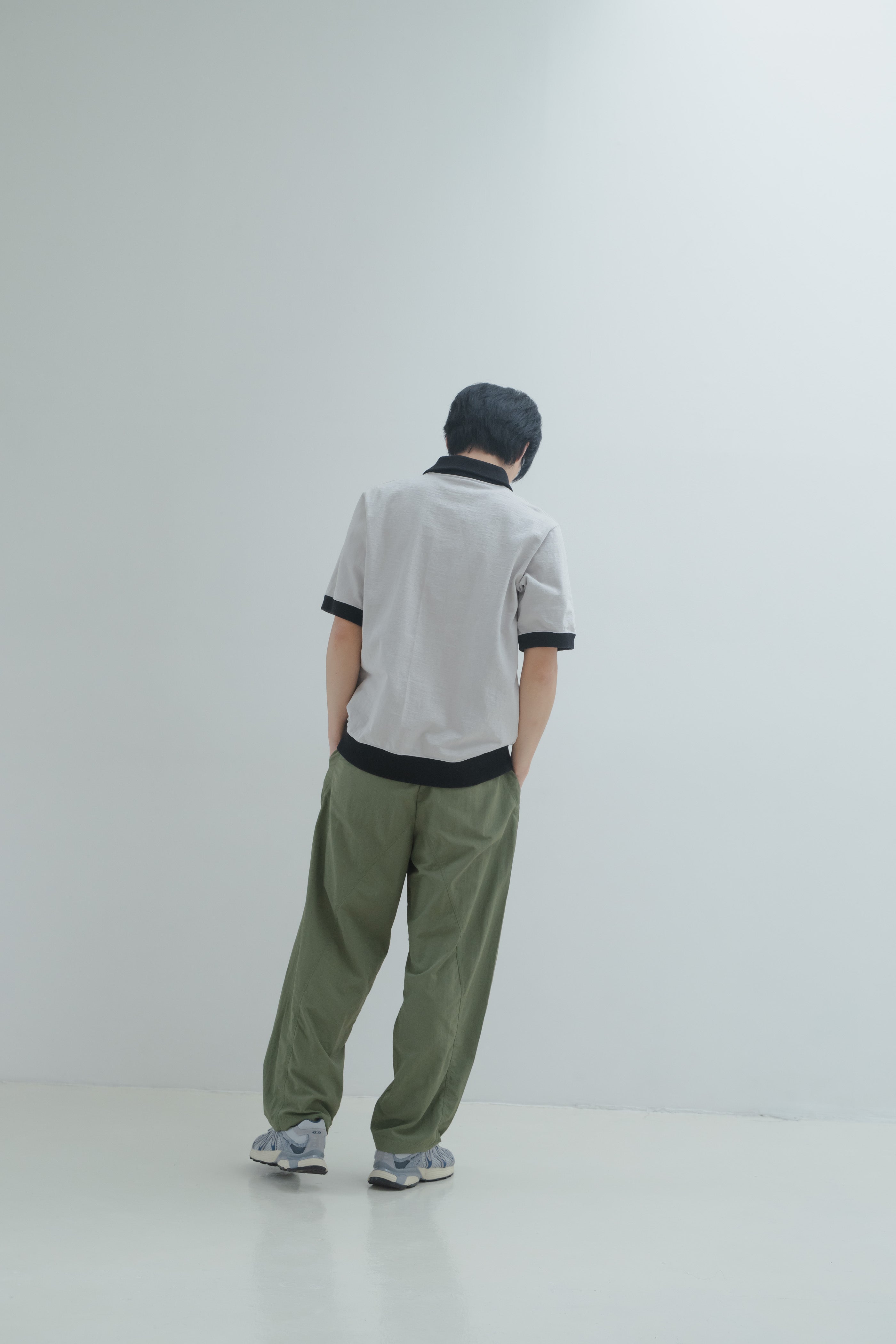 Nylon Easy Pants - Olive