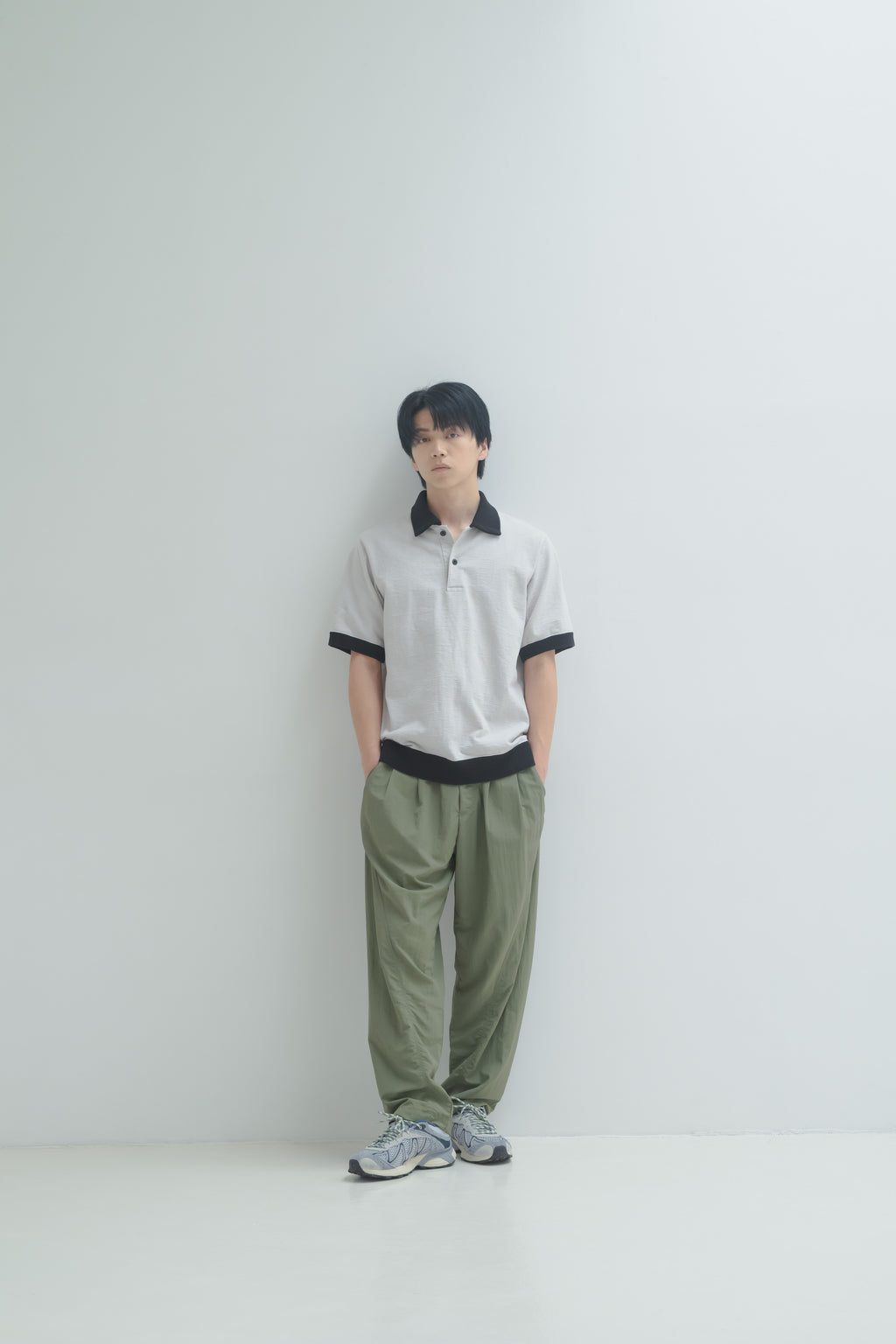 Nylon Easy Pants - Olive