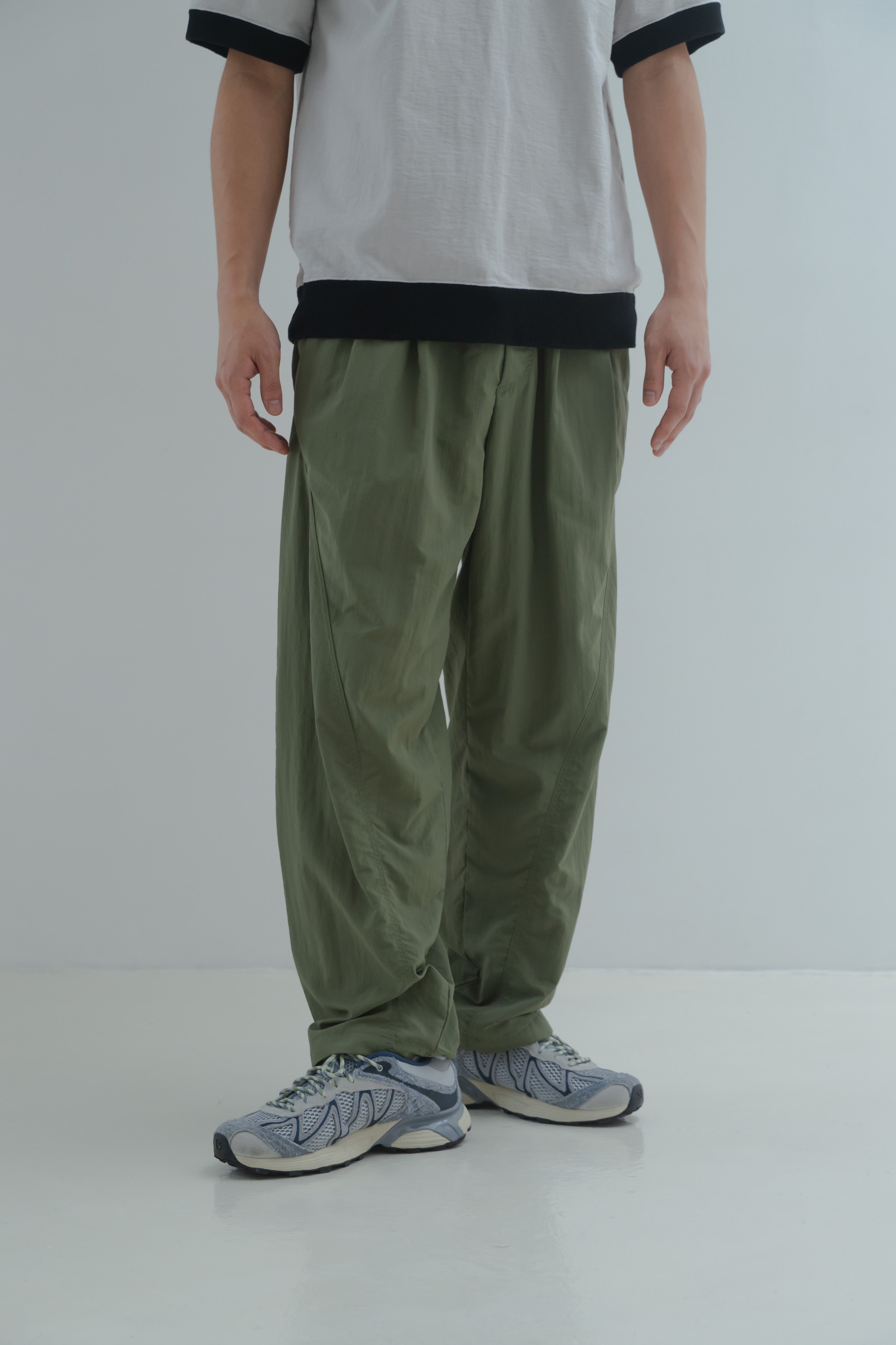 Nylon Easy Pants - Olive