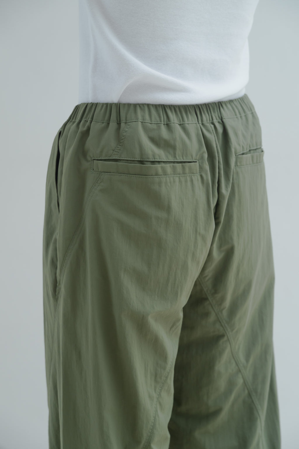 Nylon Easy Pants - Olive