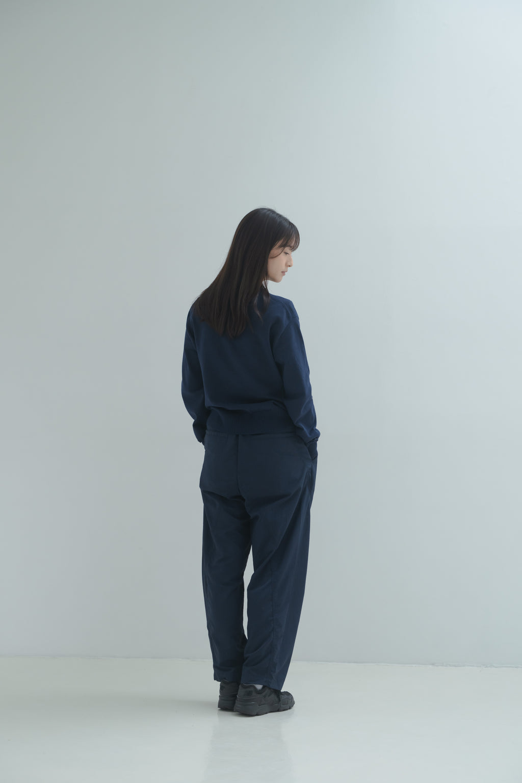 Nylon Easy Pants - Navy