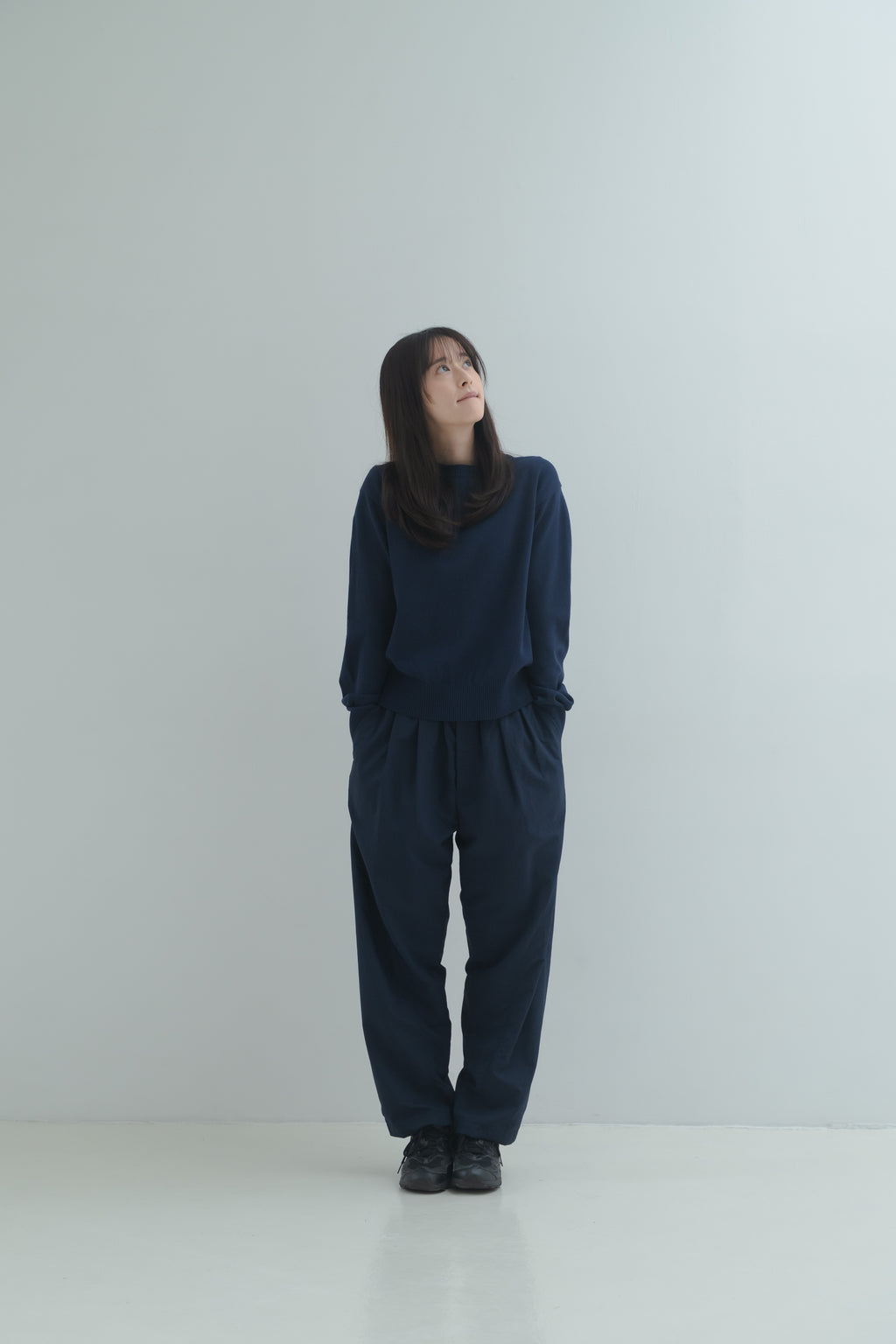 Nylon Easy Pants - Navy