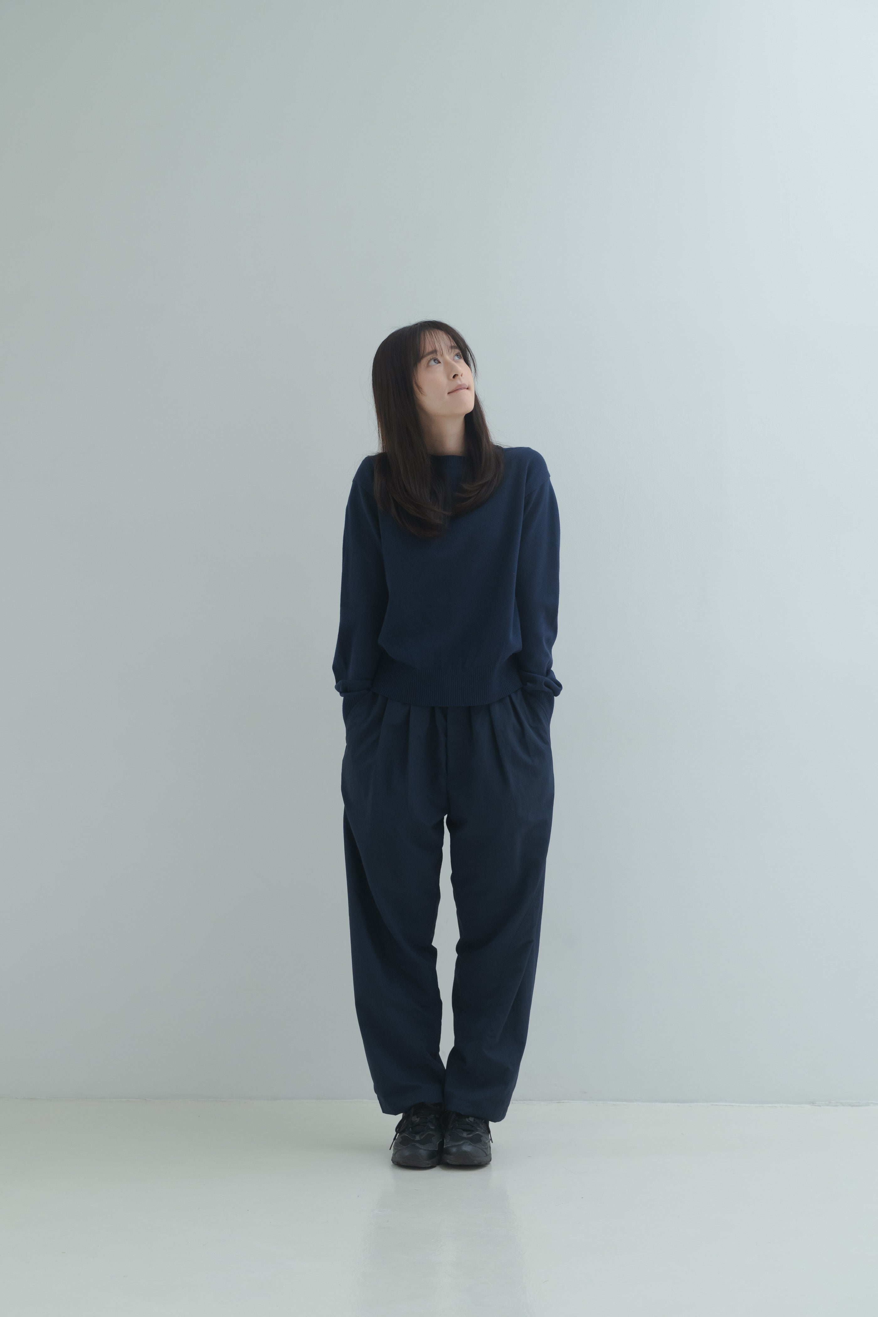 Nylon Easy Pants - Navy