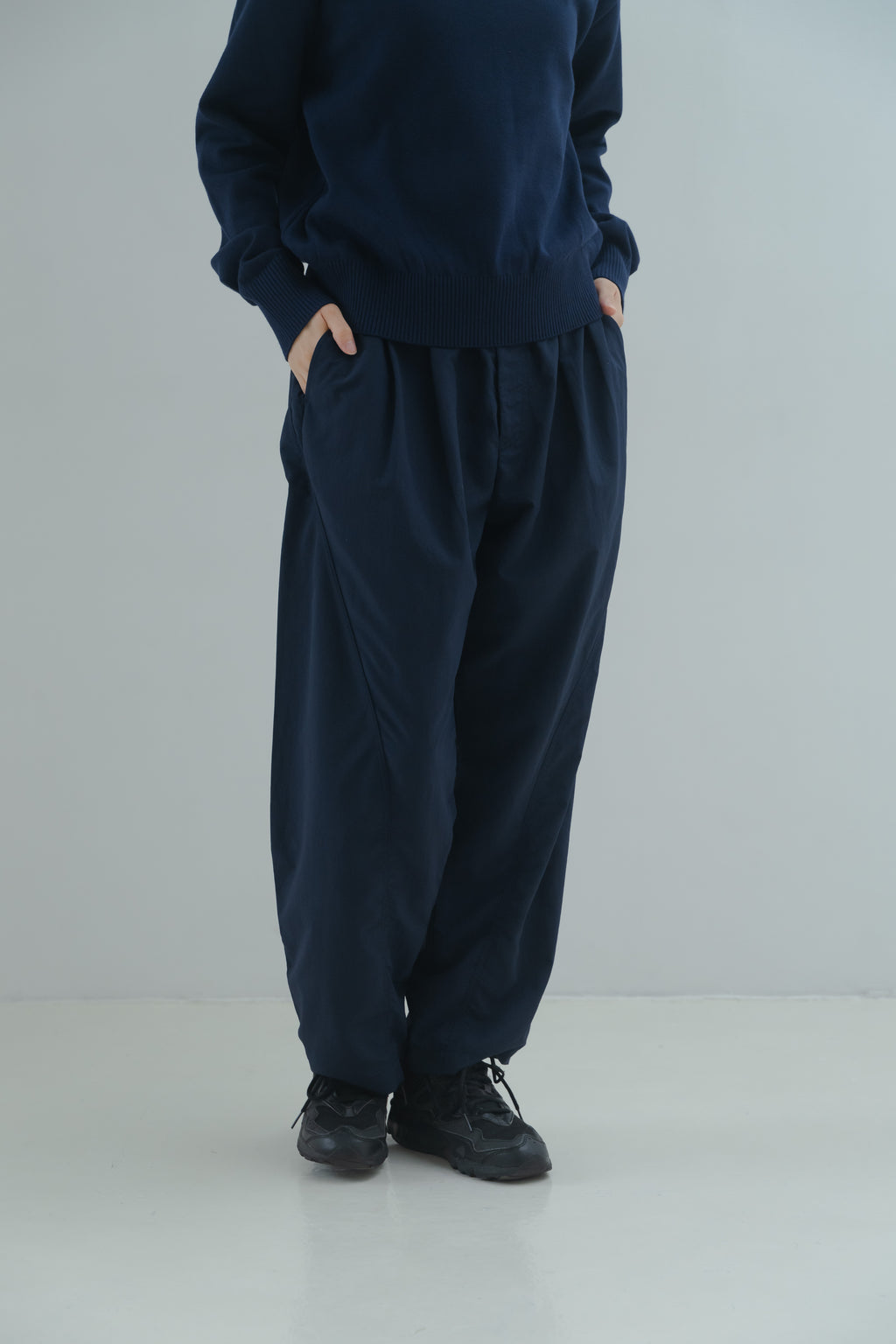Nylon Easy Pants - Navy