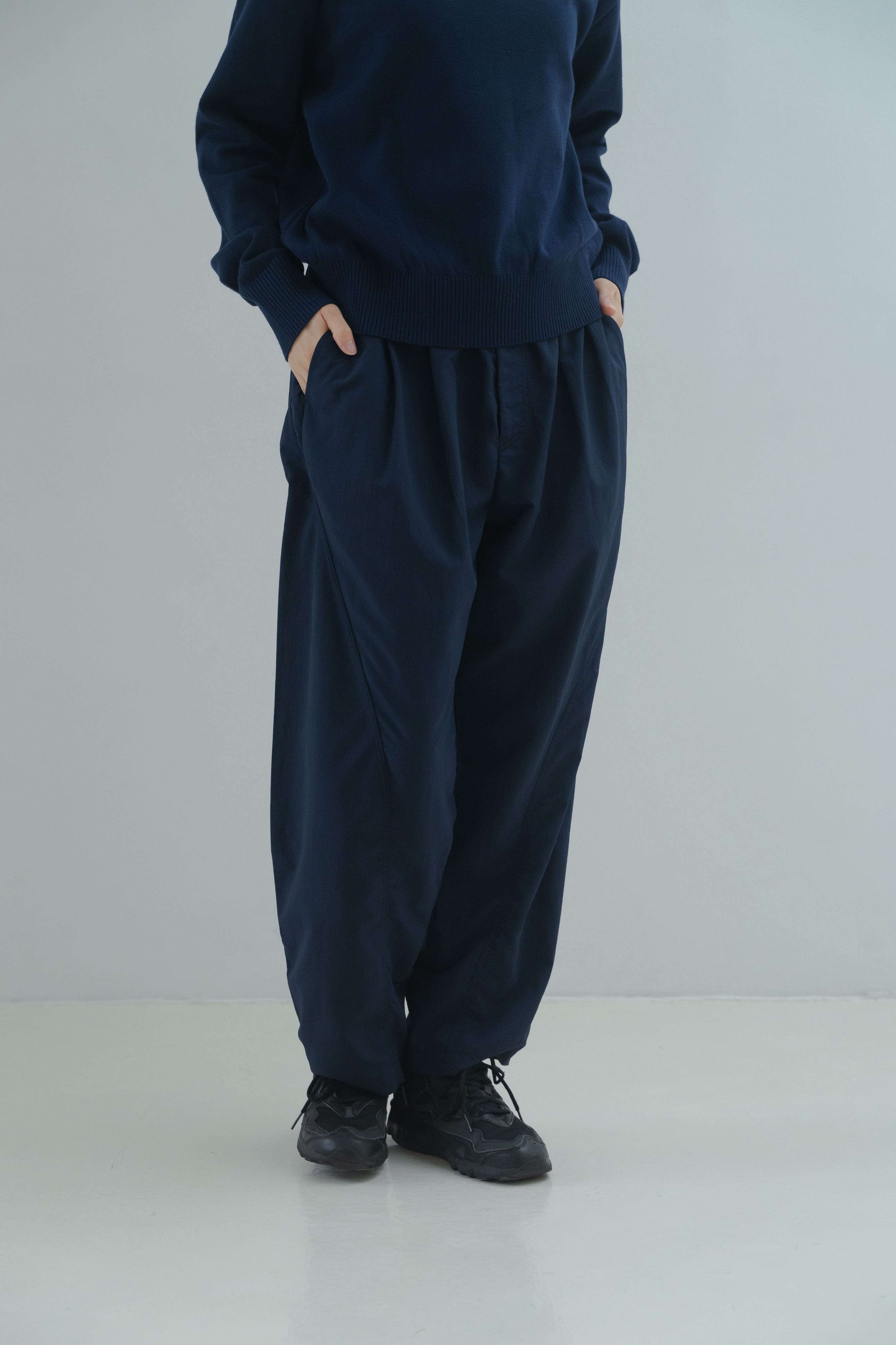 Nylon Easy Pants - Navy