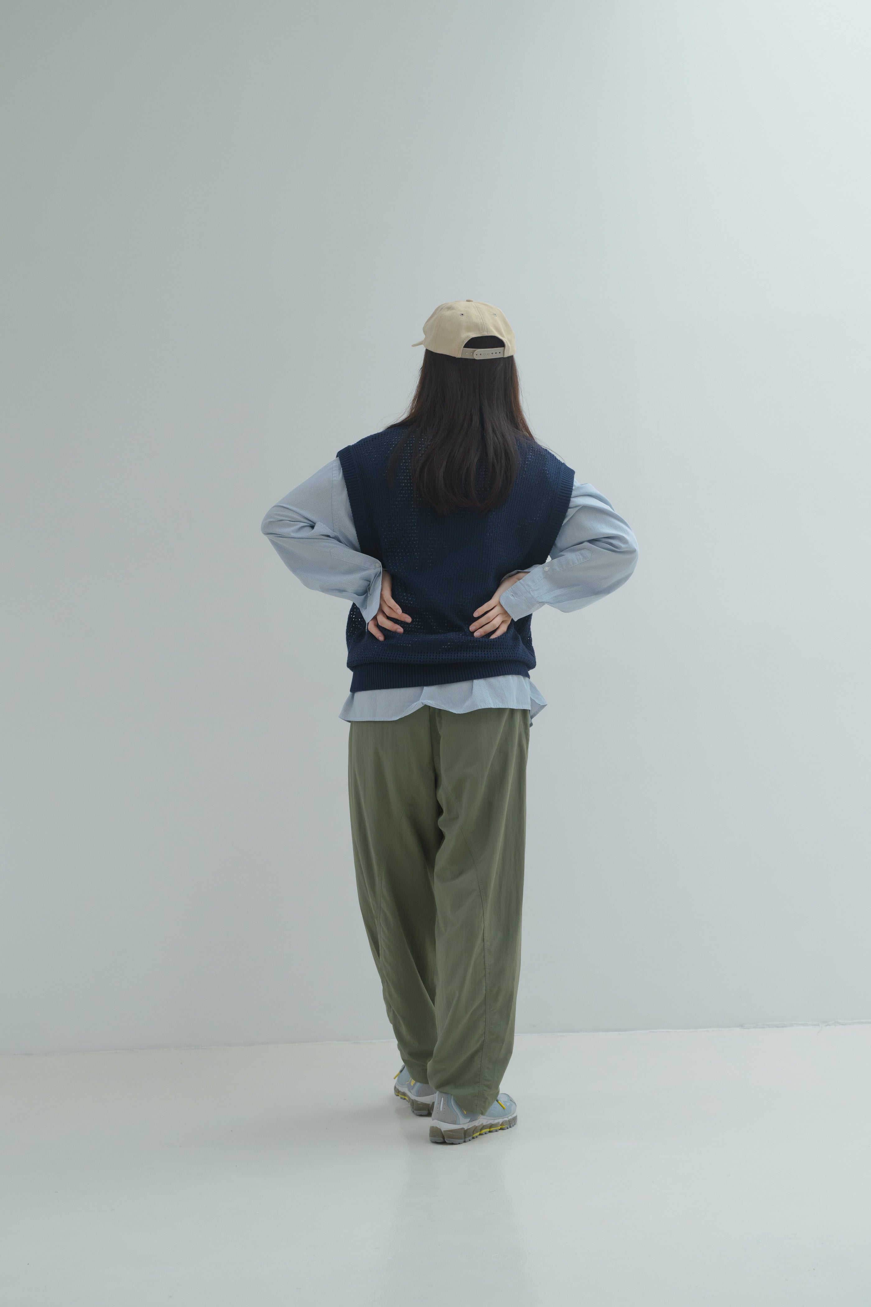 Nylon Easy Pants - Olive
