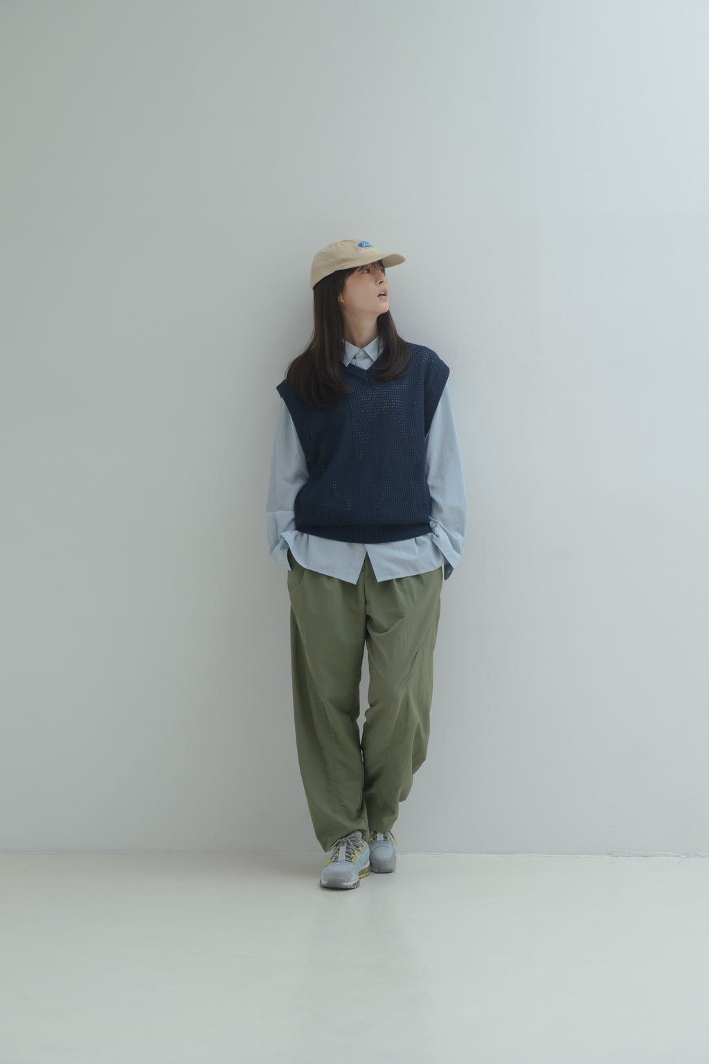 Nylon Easy Pants - Olive